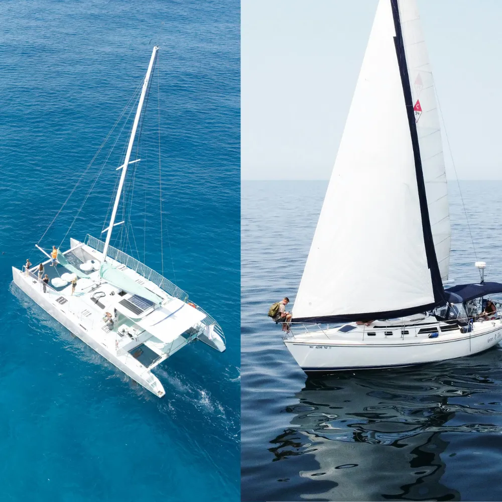 The Differnces Between Catamaran vs. Monohull. Which Fits You Better?