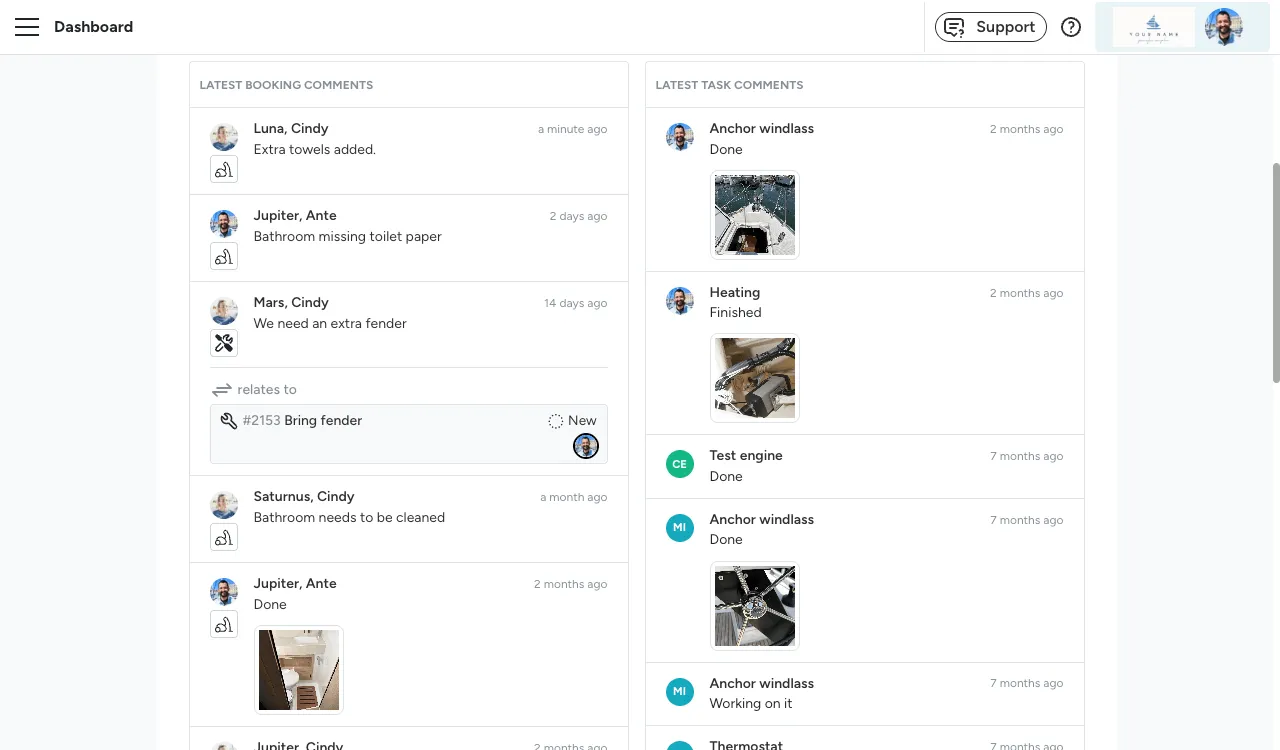 Floatist screen: Operations Dashboard.